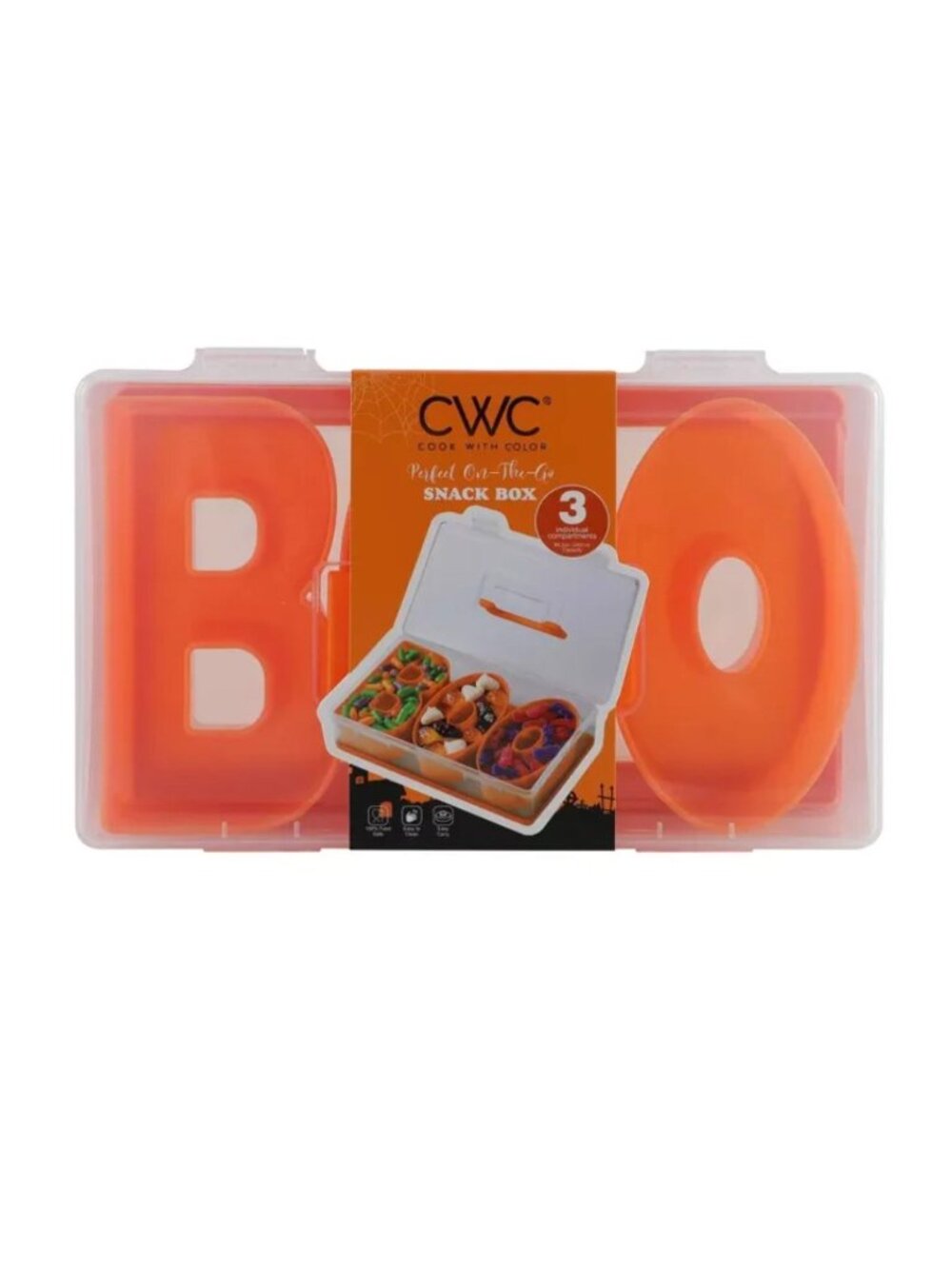 Cook With Color BOO Halloween Snackle Box Food Storage Container On The Go